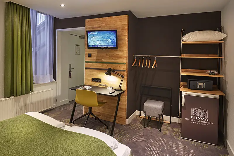 3-sterren hotelkamer in hartje Amsterdam